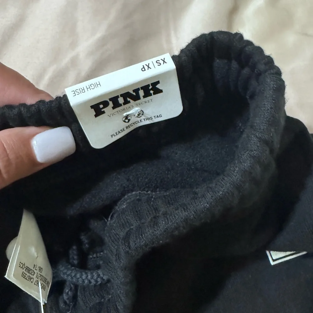 PINK Victoria's Secret Black Track Pants - Picture 5 of 5